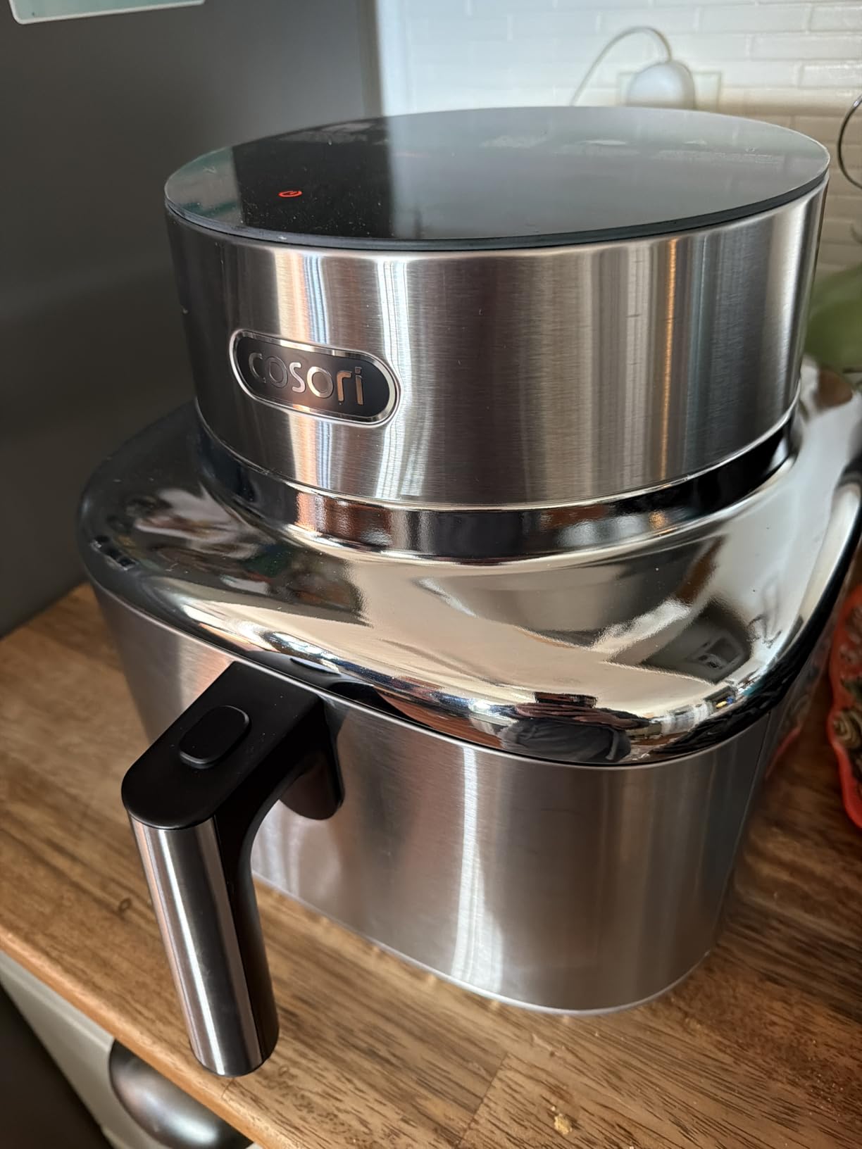 Cosori Iconic Stainless Steel Air Fryer, 6.5Qt, PFAS Free Ceramic Coating | Smart Control, Sleek Stainless Steel Structure, 5 Fan Speeds, Air Fry, Roast, Bake, Dry, Proof, Reheat, Chef-Crafted Recipes customer photo 1