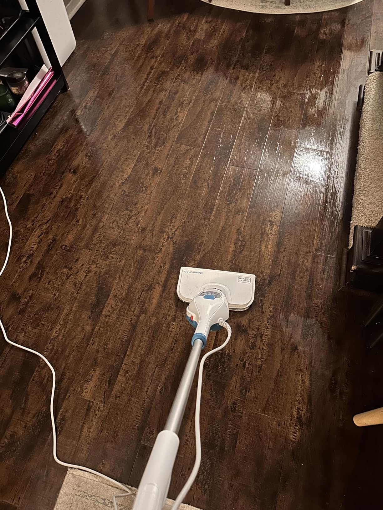 BLACK+DECKER 2-in-1 Steam Mop and Handheld Steam Cleaner, 1500W Electric Floor Steamer with 180° Swivel Steering, Fast 30s Heat-Up, Compact Foldable Storage, 13 Accessories for Tile & Hardwood Floors customer photo 2