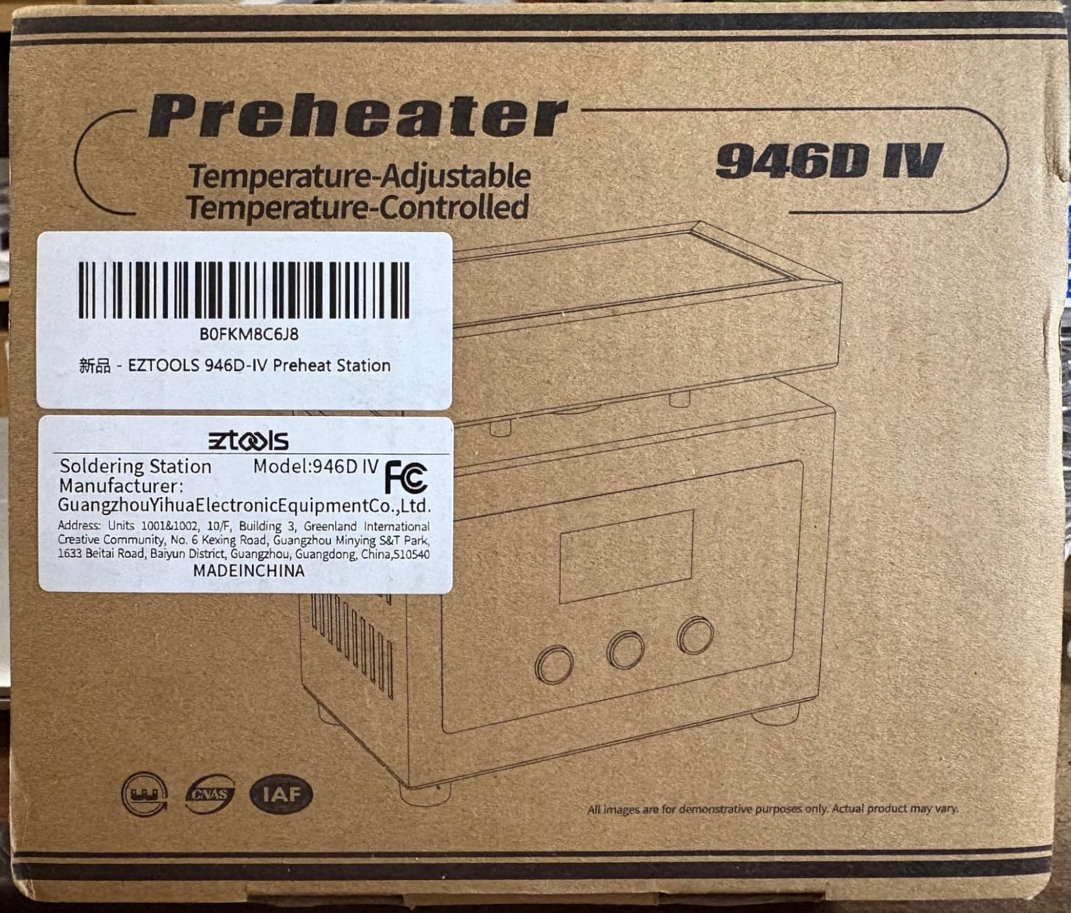 946D IV Mini Soldering Hot Plate 180W 100X50mm with Aluminum Soldering Board Preheater for SMD Hot Air Reflow customer photo 2