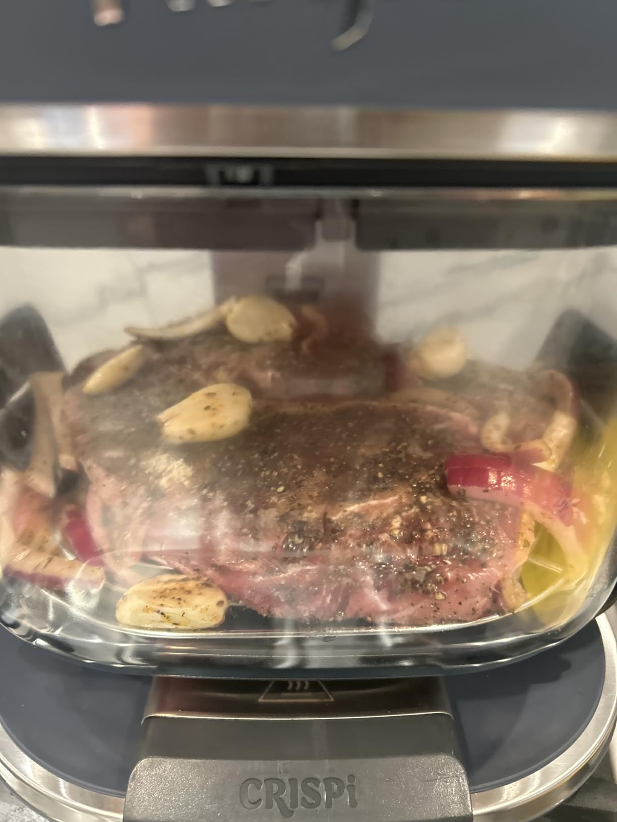 Ninja Crispi Pro Glass Air Fryer, 6-in-1, Cyberspace, AS101CY | Max crisp, air fry, bake, roast, recrisp, dehydrate, 1800W, 450F max, 6Qt, 2.5Qt containers customer photo 1