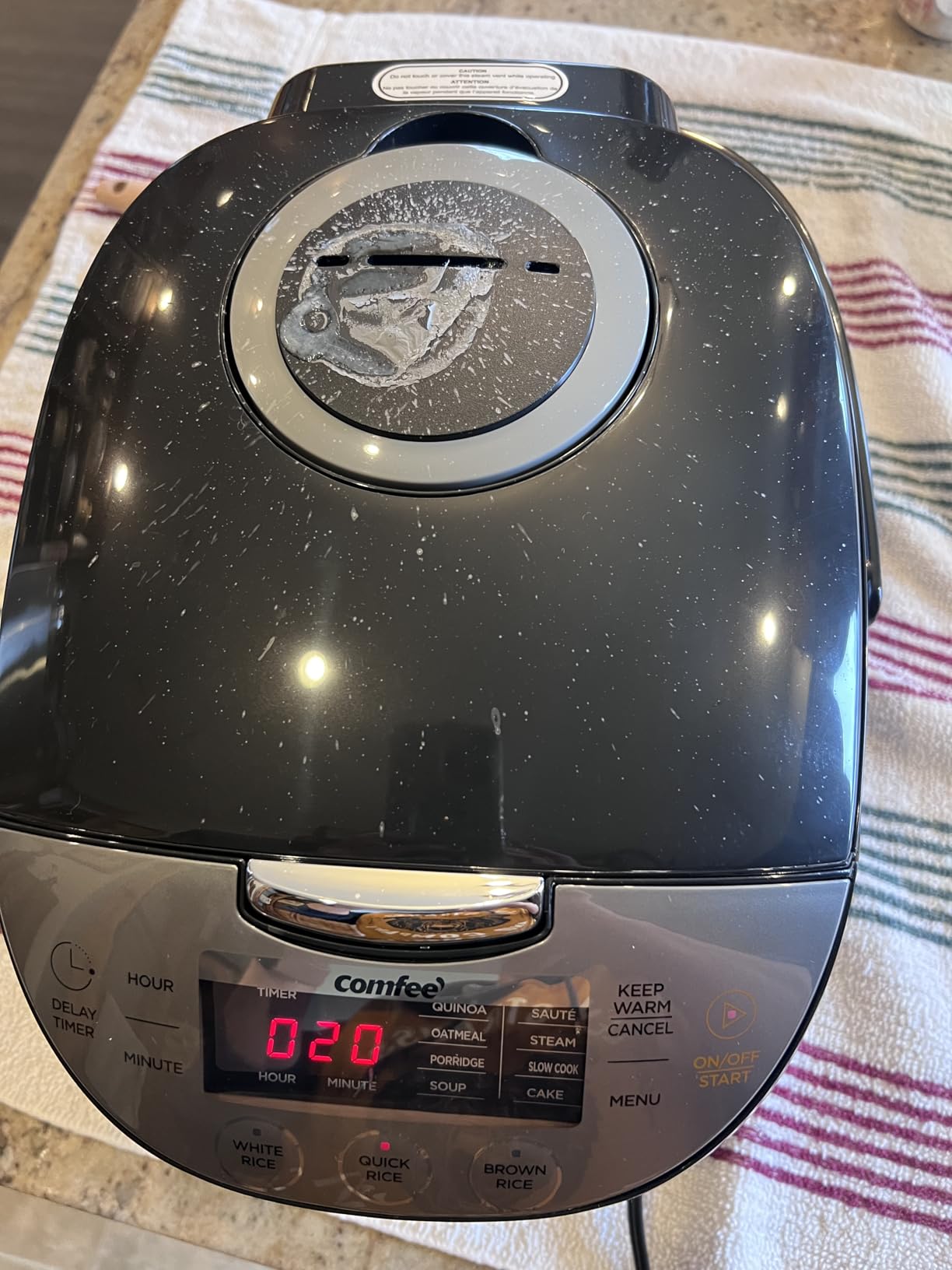 COMFEE' Japanese Style Rice Cooker with Fuzzy Logic, 10-Cups Uncooked Rice | large capacity, 11 presets, auto keep warm, 24-hr delay timer customer photo 1
