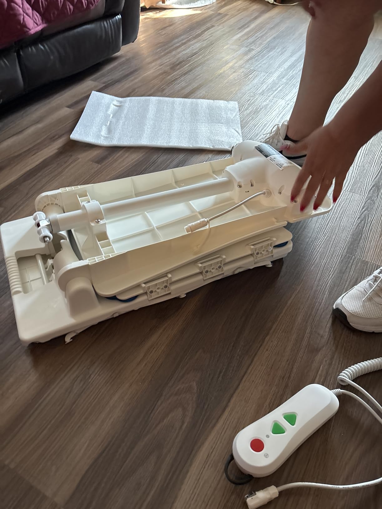Portable Floor and Bath Lift Chair for Elderly Falls, Max 308 lbs customer photo 1
