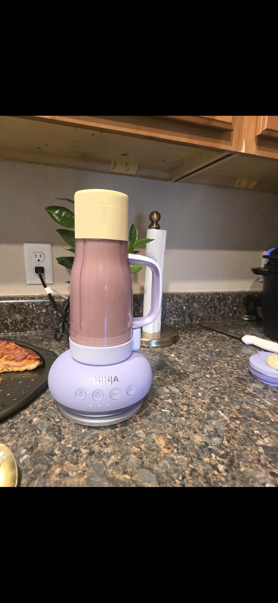Ninja BlendBOSS Personal Blender, 26oz Tumbler, 1200PW, Stone Mint, DB351ST | 1200-peak-watt BlendBOSS crushes ice to snow. 26-oz leakproof tumbler, chug spout & detachable straw. Dishwasher safe. customer photo 1