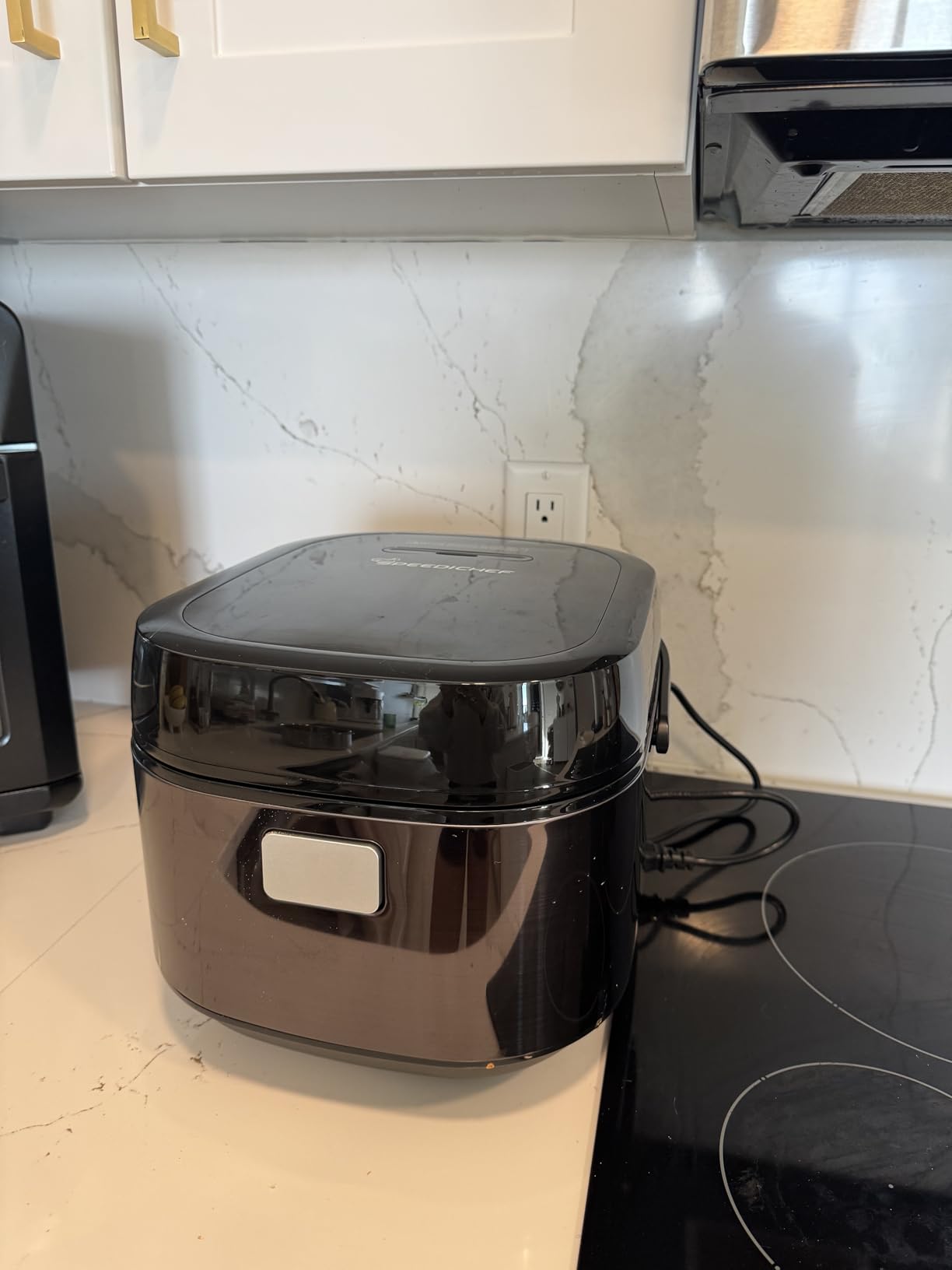 10-Cup Low Sugar Rice Cooker & Steamer, Stainless Steel | 304 Food-Grade Stainless Steel Pot | Diamond-Textured Base Resists Sticking | 10 Cooking Modes | Steamer Basket | Keep Warm customer photo 2