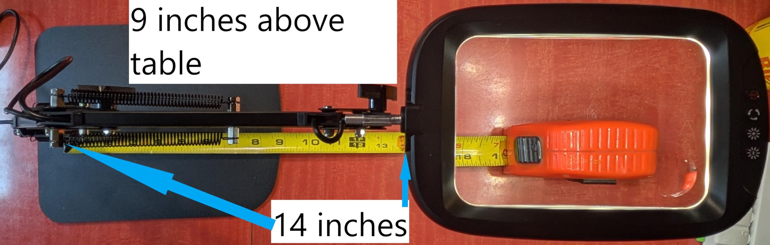 10X 30X Extra Large Magnifying Glass with Light and Stand 7-inch | 5 Color Modes Dimmable,Lighted Magnifier,Rectangle Hands-Free Magnifying Glass Desk Lamp for Reading Craft Close Work customer photo 1