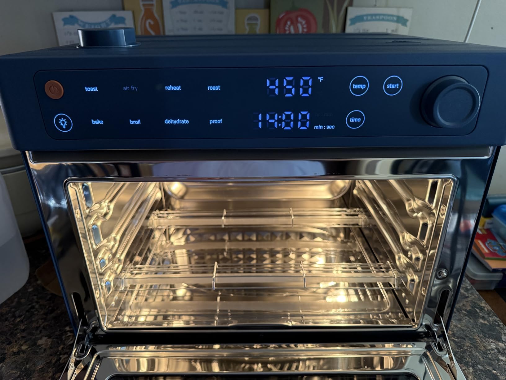 Our Place Wonder Oven Pro, 8-in-1 Digital Air Fryer Oven, 3-Rack, 32 Qt | Non-toxic air fryer toaster oven combo; basket, rack, pan, tray; air fry, toast, roast, bake, reheat, broil, proof, dehydrate customer photo 2