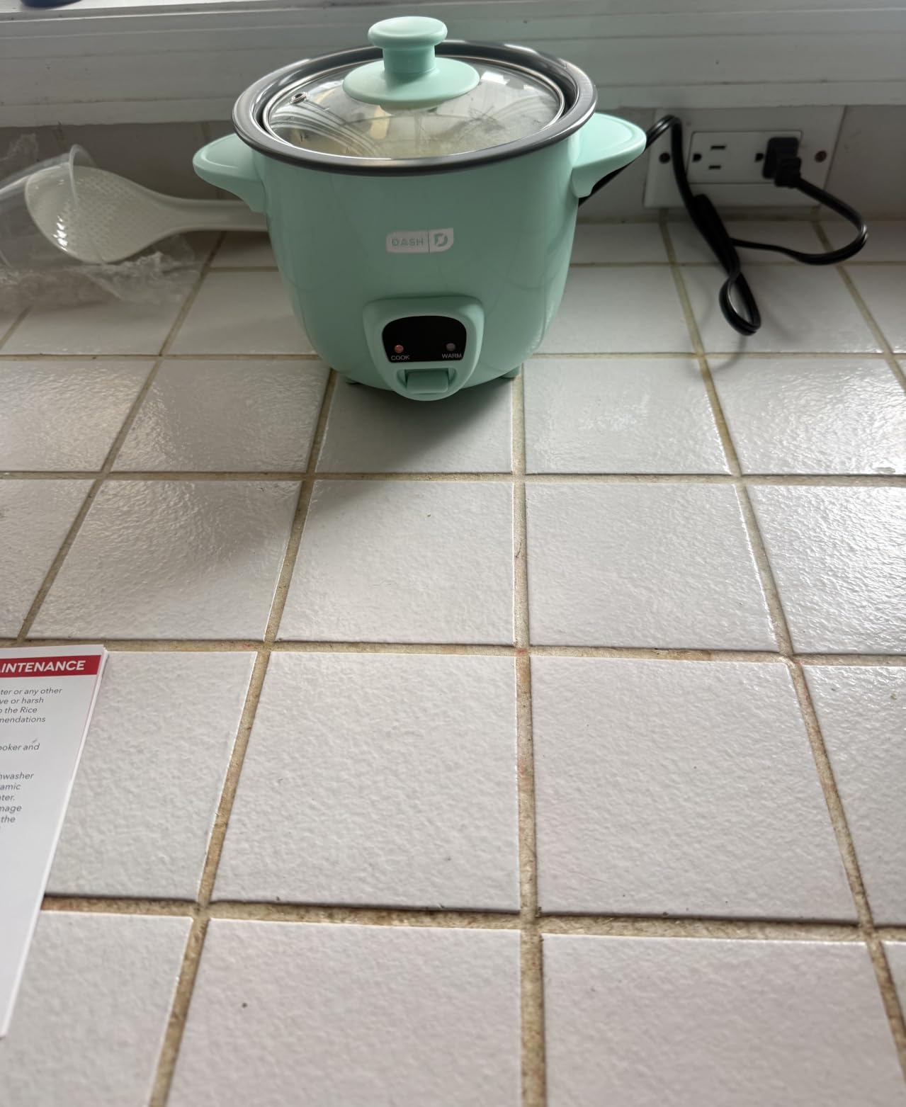 Dash Mini Rice Cooker, 2-Cup Removable Ceramic Nonstick Pot, Aqua, Small Rice Cooker, Rice Maker for One, Keep Warm Function, Cooks Oatmeal, Quinoa & Grains customer photo 2