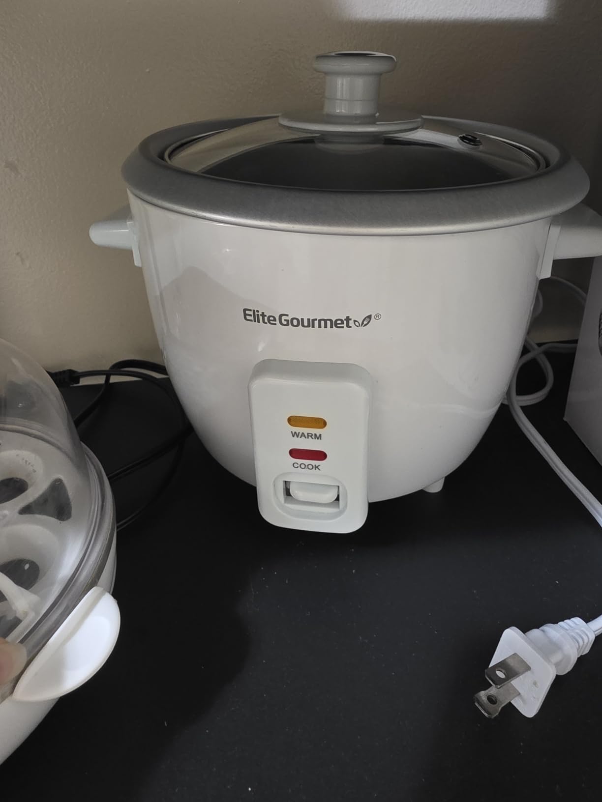 Elite Gourmet ERC003BX Rice Cooker, Keep Warm, Black, 6 Cups Cooked | 3 Cups Uncooked - Also Makes Soups, Stews, Grains and Hot Cereals for Versatile One-Pot Meals customer photo 2