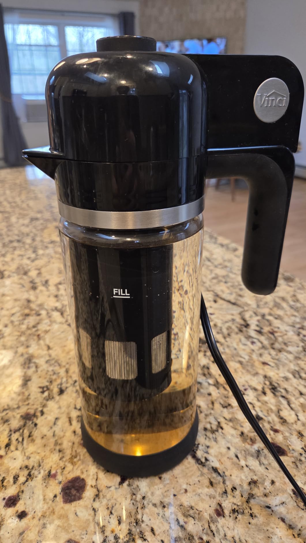 VINCI Express Electric Cold Brew Coffee Maker, 10-Minute Fast Brewer (47oz) | 3 Brew Strengths, Smooth Low-Acid Coffee, Minimal Sediment, Self-Clean Cycle, Airtight Storage Lid, 1.4L Glass Carafe customer photo 1