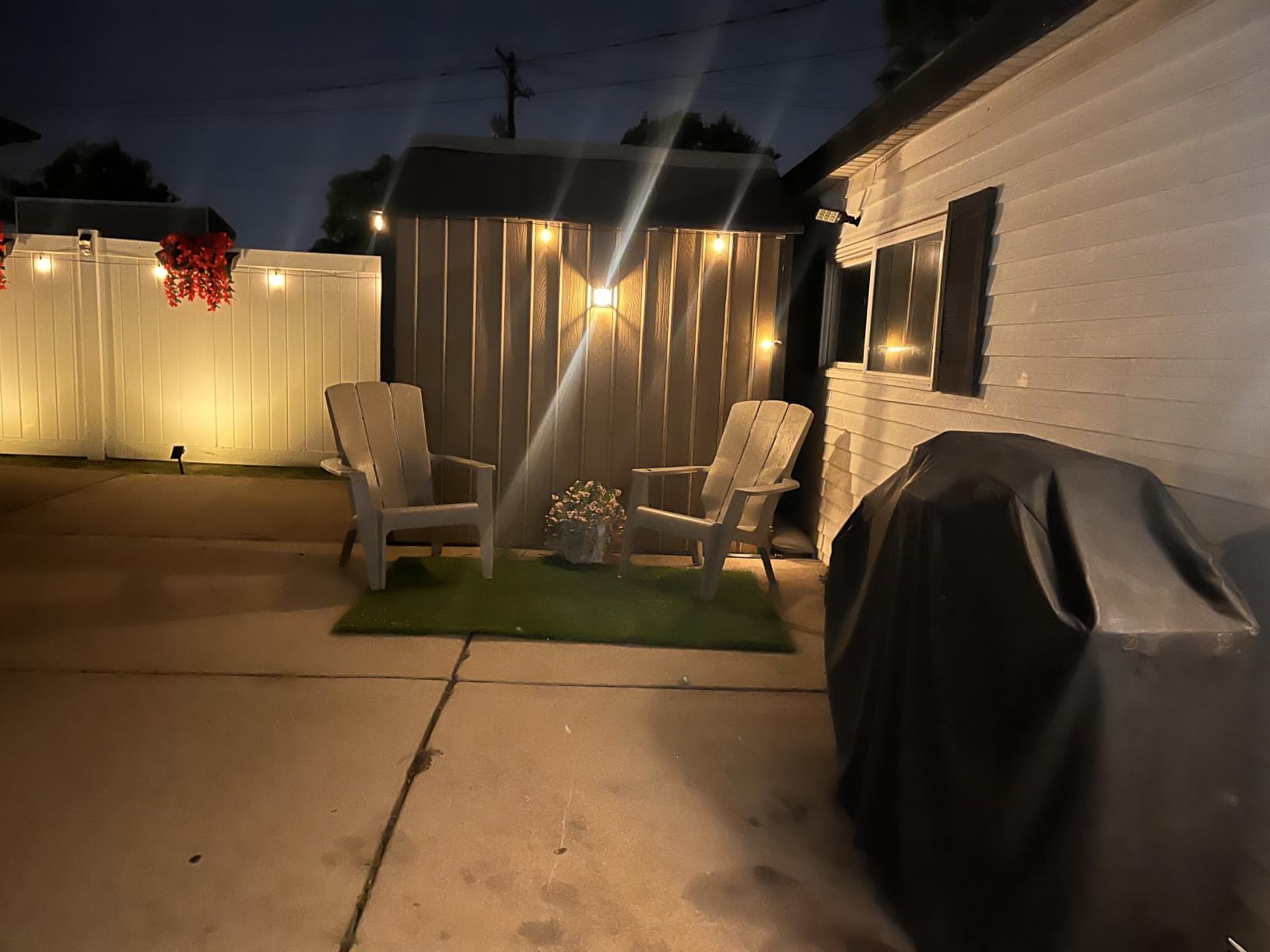 Brightown 52FT Solar String Lights Outdoor Waterproof, Up to 26Hrs Runtime customer photo 2