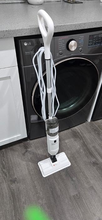 Steam Mop Cleaner 260°F Steam in 15s, 16.9oz Tank Hardwood and Tile | 99.9% Stains Removal, Chemical-free Cleaning Safe for Kids/Pets, Lightweight, Deep Cleaning Floor Steamer for Hardwood/Tile customer photo 1