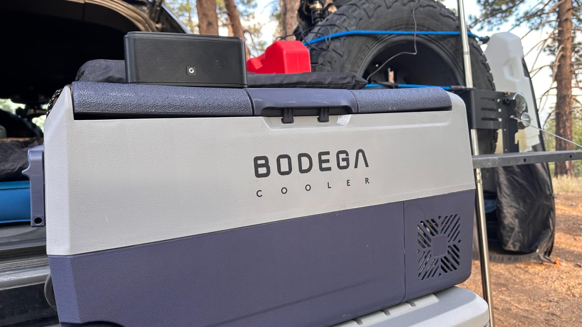 BODEGA 12 volt Car Refrigerator – 16QT Portable， Low Noise, Fast Cooling with LED Display, Multiple Charging Options, Energy-Efficient for Road Trips & Outdoor Adventures customer photo 2