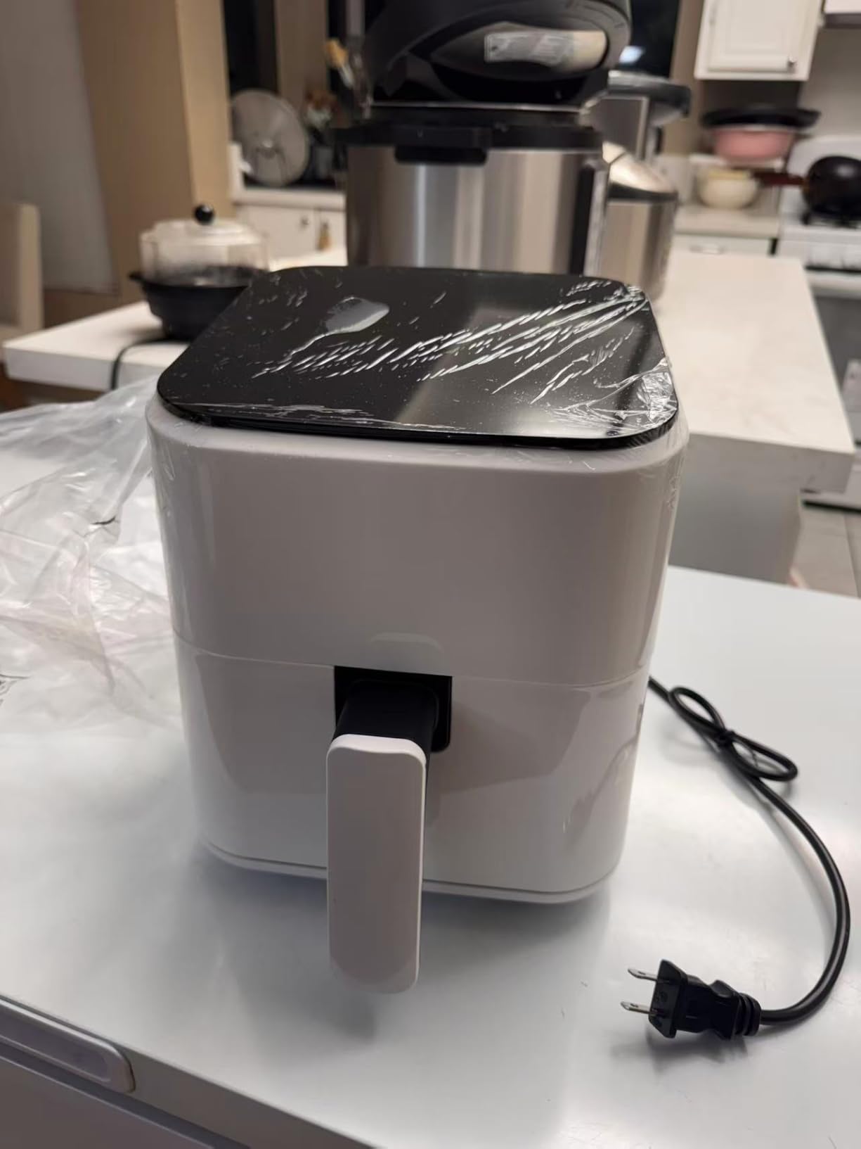 NEWBULIG Air Fryer, Compact Digital 3 Qt Airfryer with Nonstick Plate & Dishwasher Safe Basket, Quick Easy Meals, Features Auto Shutoff and Simple Touchscreen, Ideal for Small Spaces customer photo 1
