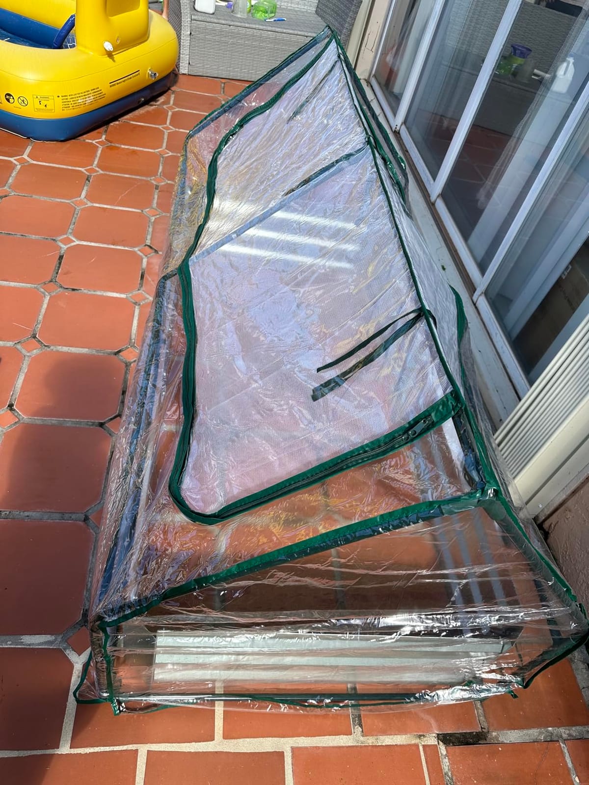 S AFSTAR 3-in-1 Raised Garden Bed with Greenhouse Cover, 6FT x 3FT x 4FT Galvanized Bottomless Planter Box Kit with Dual Roll-Up Screen Windows, Outdoor Mini Greenhouse for Vegetables (Silver & Clear) customer photo 1