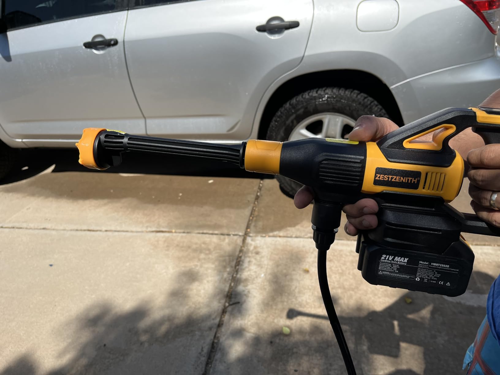 Cordless Pressure Washer Battery Powered, Handheld Cordless Power Washer customer photo 1