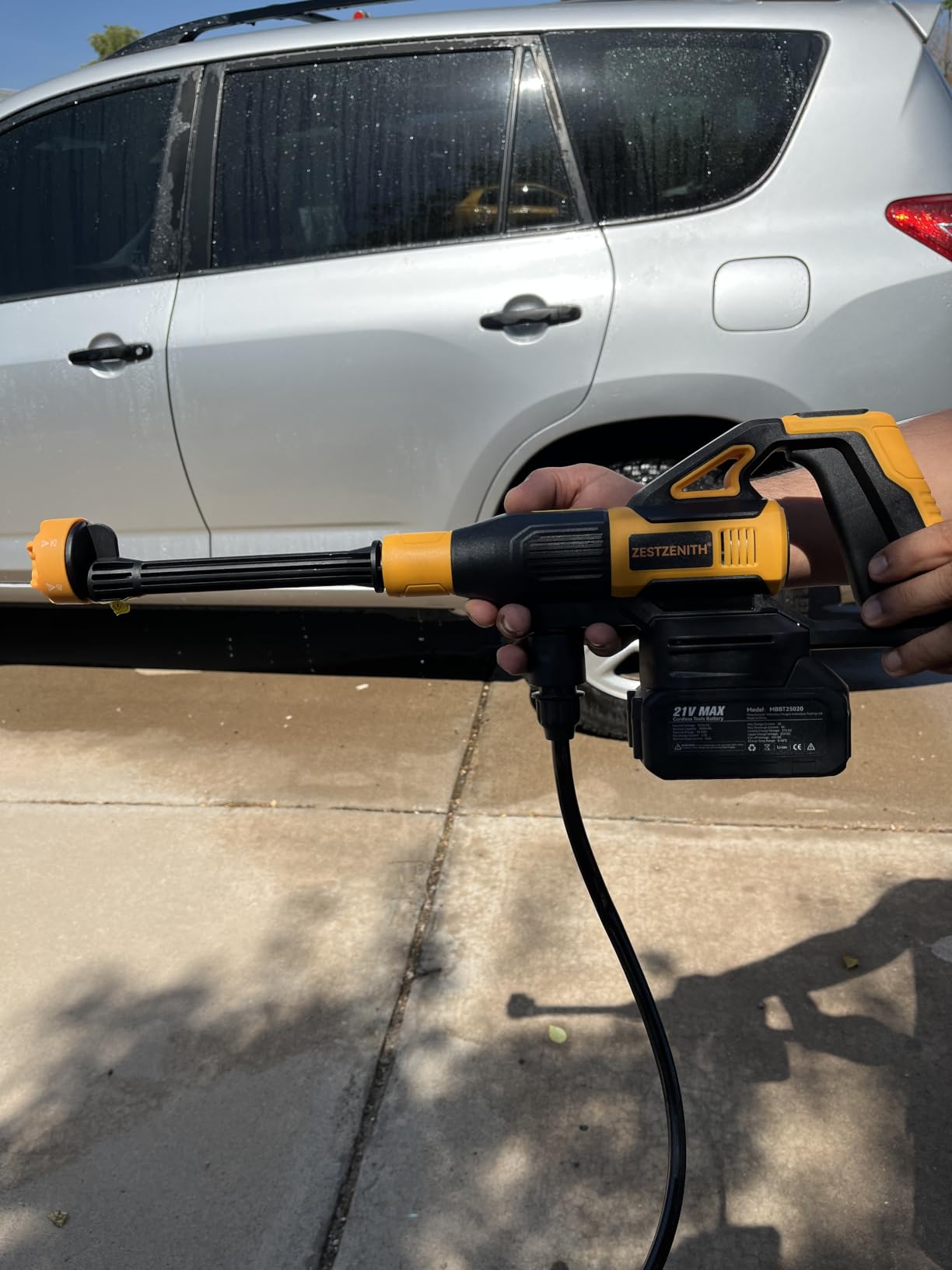Cordless Pressure Washer Battery Powered, Handheld Cordless Power Washer customer photo 2