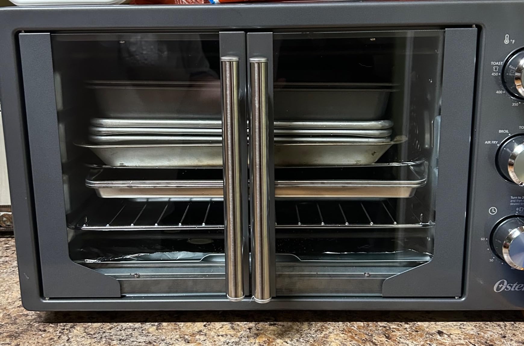 Oster Extra-Large 42L French Door Countertop Toaster Oven, 6-in-1 Air Fryer Oven customer photo 2
