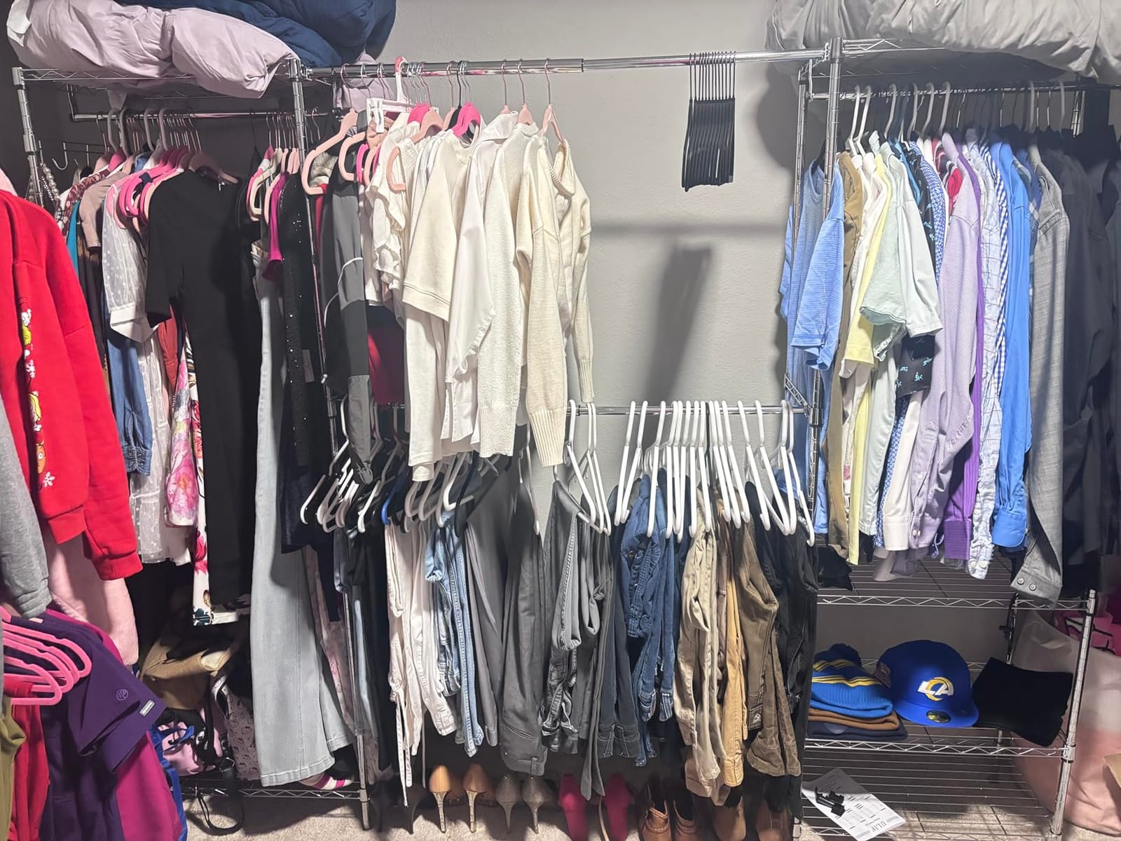 Ulif E1 Heavy Duty Closet Garment Rack, Easy to Assemble Wardrobe, Black customer photo 2