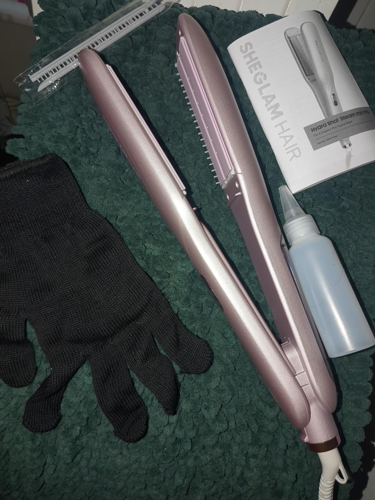 SHEGLAM Steam Flat Iron Hair Straightener 1.5
