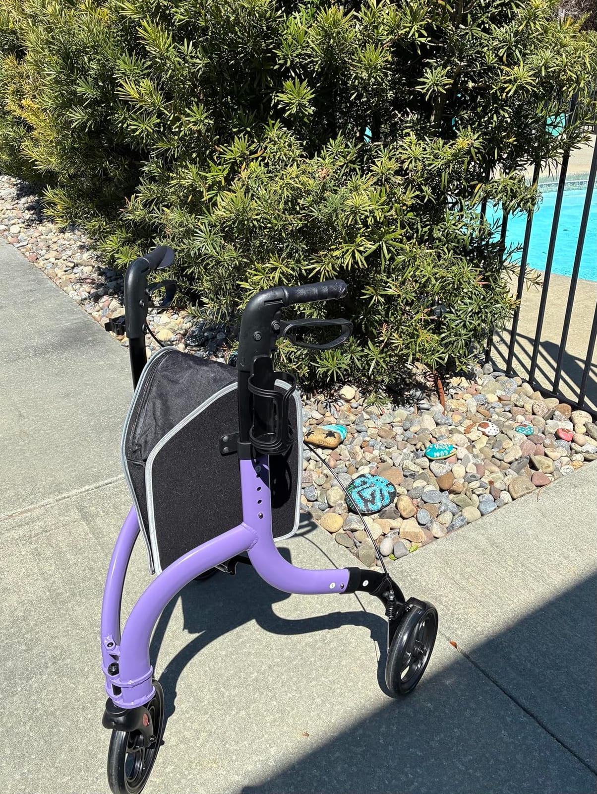 HOMLAND Foldable 3 Wheel Walkers for Seniors, Lightweight 10.4 lbs customer photo 1