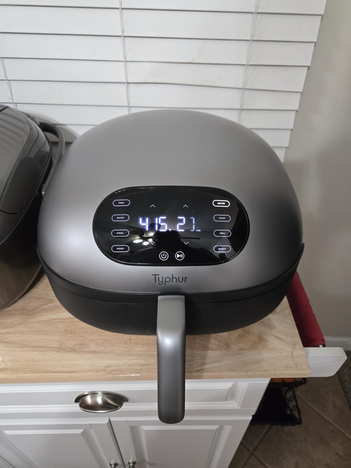 Typhur Dome 2 Large AI Smart Air Fryer, 15-in-1 Dual Heating, Self-Cleaning | Top & Bottom Heating | PFAS-Free Ceramic Basket | Fits 12