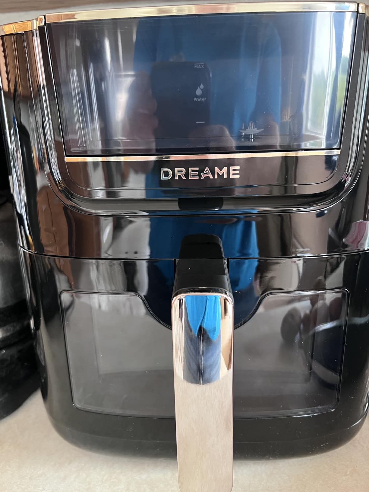 Dreame 7Qt Large Air Fryer, SmartSteam, 6-in-1, No-Flip, Ceramic Coated | 360° Airflow, Steam for Crispy & Juicy, 12 Presets, PFAS Free, Viewing Window, Compact Design, Dishwasher-Safe, AF30 Black customer photo 1