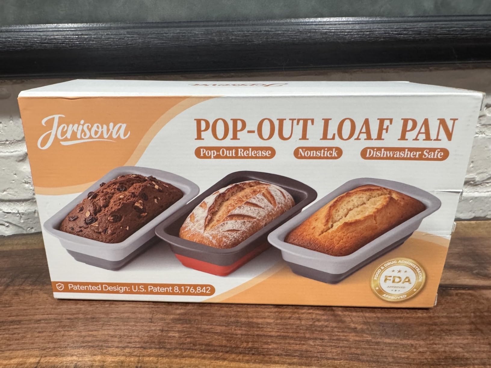 Bread Pans Set of 2, Nonstick 1 lb Loaf Pan With Pop Out Bottom | Banana Bread Pan With Silicone Bottom & Sturdy Metal Frame, Meatloaf And Pound Cake Pans, 8.5*4.5 IN, Silver & Gray customer photo 2