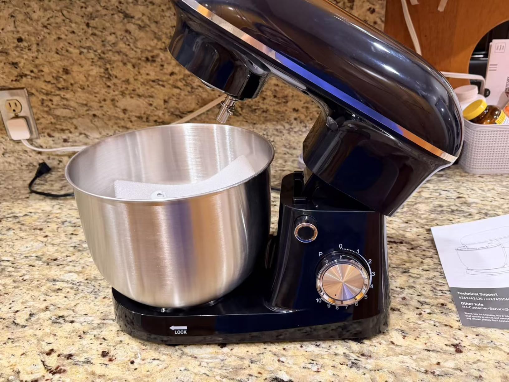 OLIXIS 4.2 Qt Stand Mixer, 10-Speed Tilt-Head Electric Mixer for Baking | Include Dough Hook, Whisk, Flat Beater & Splash Lid, Compact, Easy-Clean Bowl customer photo 2
