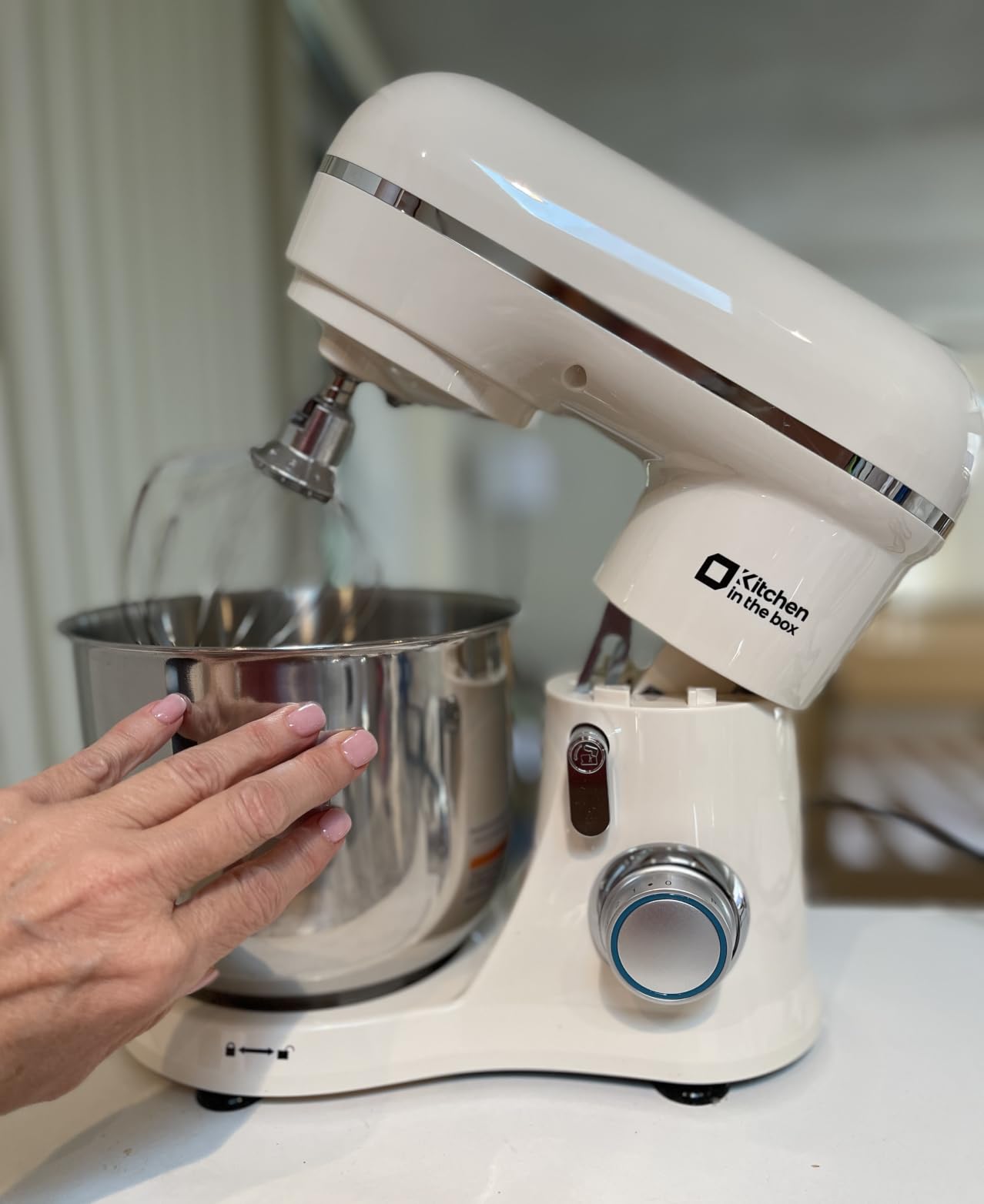 Kitchen in the Box Stand Mixer, 3.5 QT Kitchen Electric Mixer for Baking | 10-Speed Dough Mixer, Small Stand Mixers for 1-2 People, with Dishwasher-Safe Bowl, Dough Hook, Beater, Egg Whisk, Sage Green customer photo 1