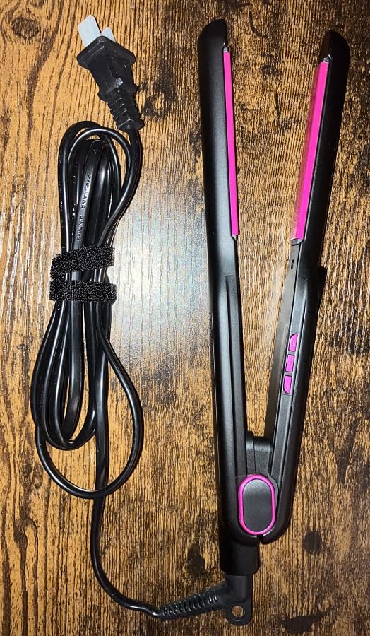 ORYNNE 1/2 Inch Flat Iron Small Hair Straightener for Short Hair Bangs Pink | Thin Straightener Curler for Short Hair & Pixie Cut | Argan Oil Infused Plates | 5 Heat Settings to 450°F | 60s Fast Heat-Up customer photo 1