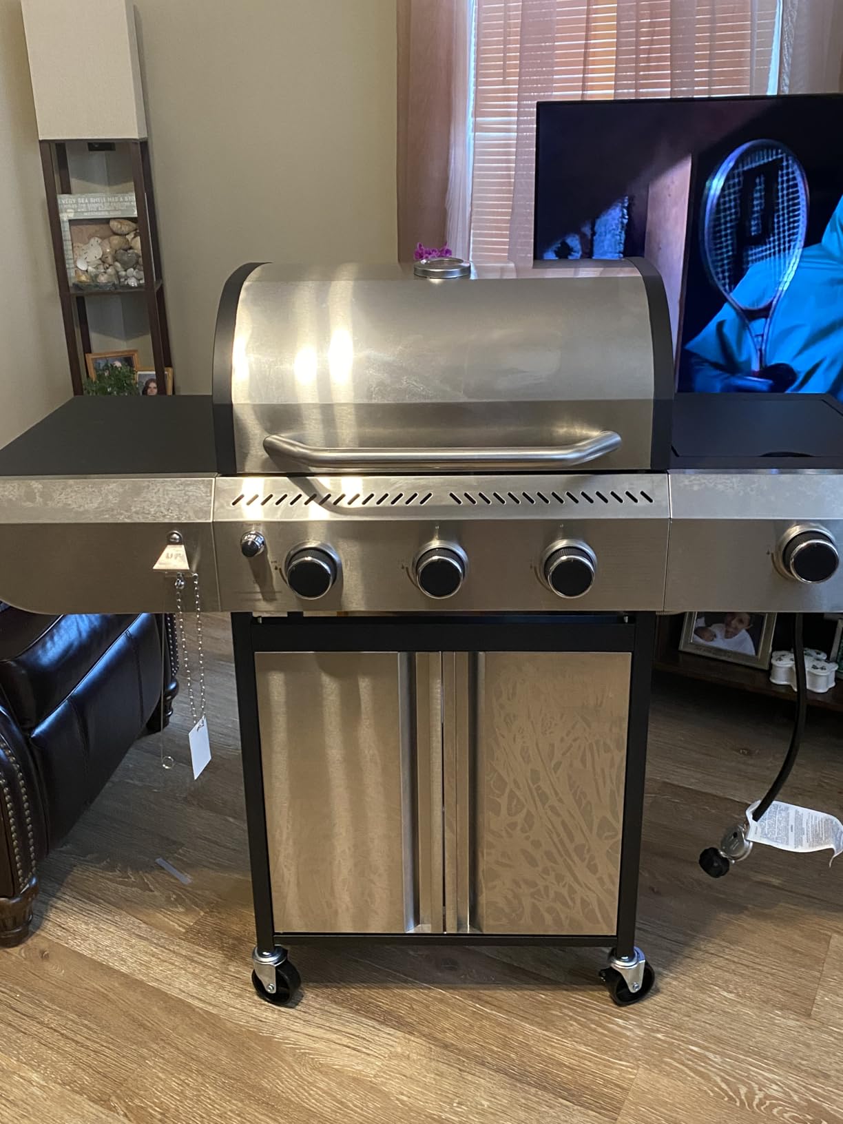 Electactic Stainless Steel 4-Burner Gas Grill with Side Burner – 42000BTU Propane BBQ Grill with Thermometer, Heavy-Duty Grill for Outdoor Patio and Backyard Cooking customer photo 2