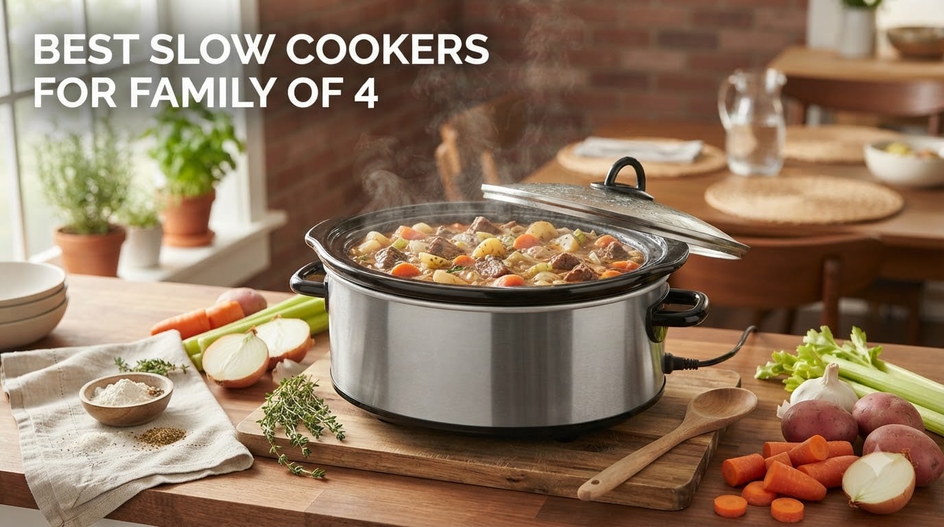 8 Best Slow Cookers for Family of 4 (September 2026) Reviewed