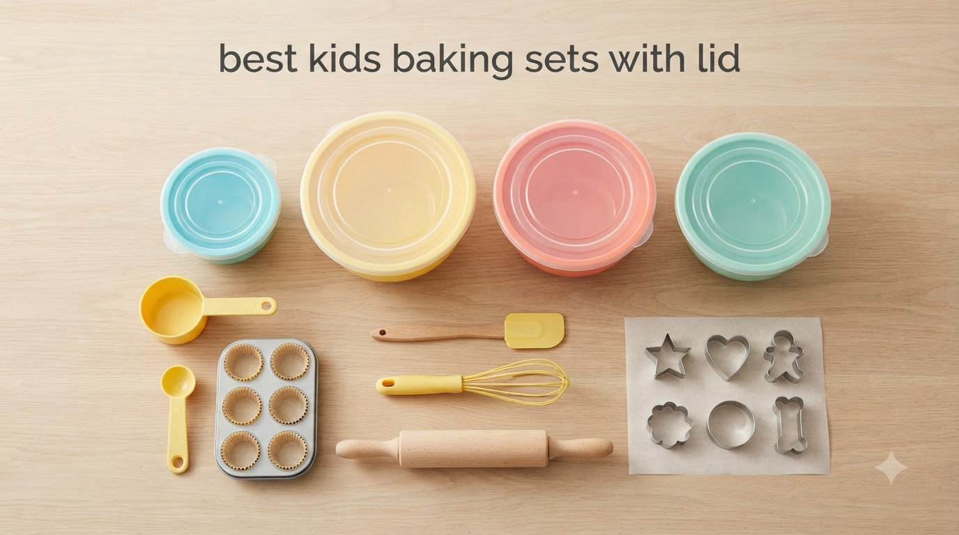 best kids baking sets with lid