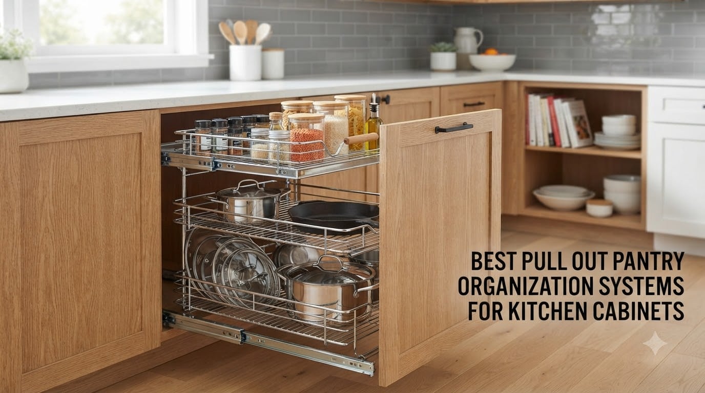 best pull out pantry organization systems for kitchen cabinets