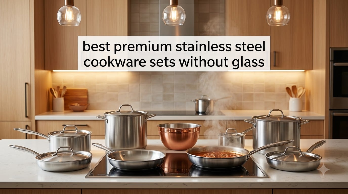 best premium stainless steel cookware sets without glass