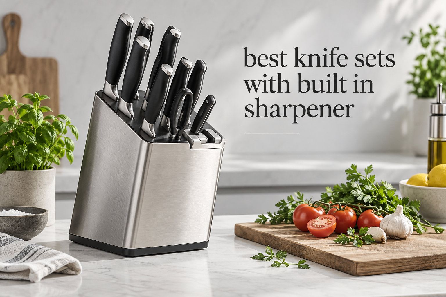 best knife sets with built in sharpener