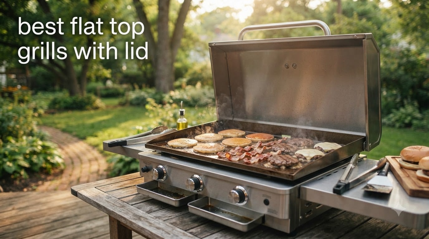 best flat top grills with lid