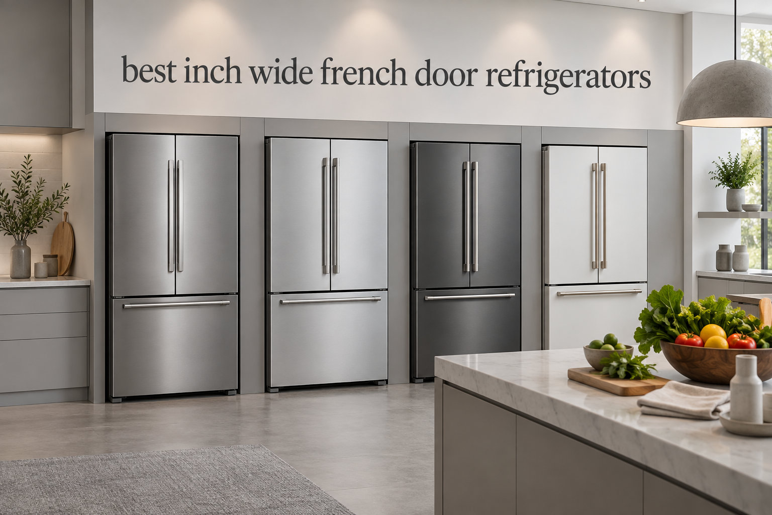 best 33 inch wide french door refrigerators
