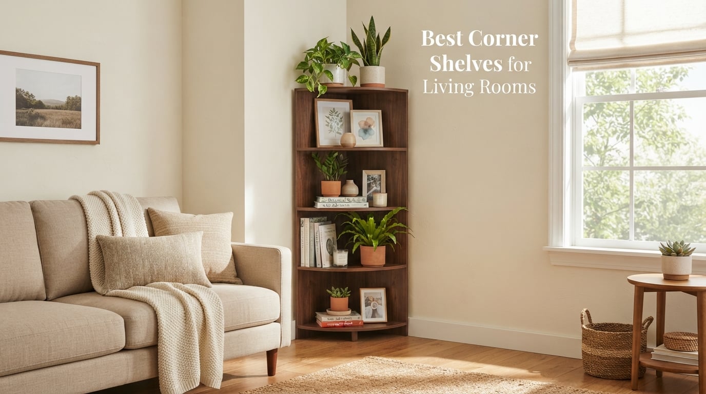 Best Corner Shelves for Living Rooms
