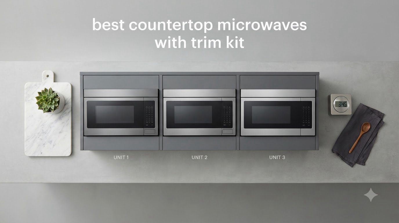 best countertop microwaves with trim kit