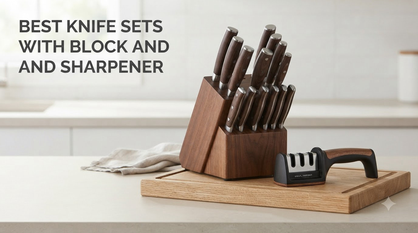 8 Best Knife Sets with Block and Sharpener (September 2026) Honest Reviews