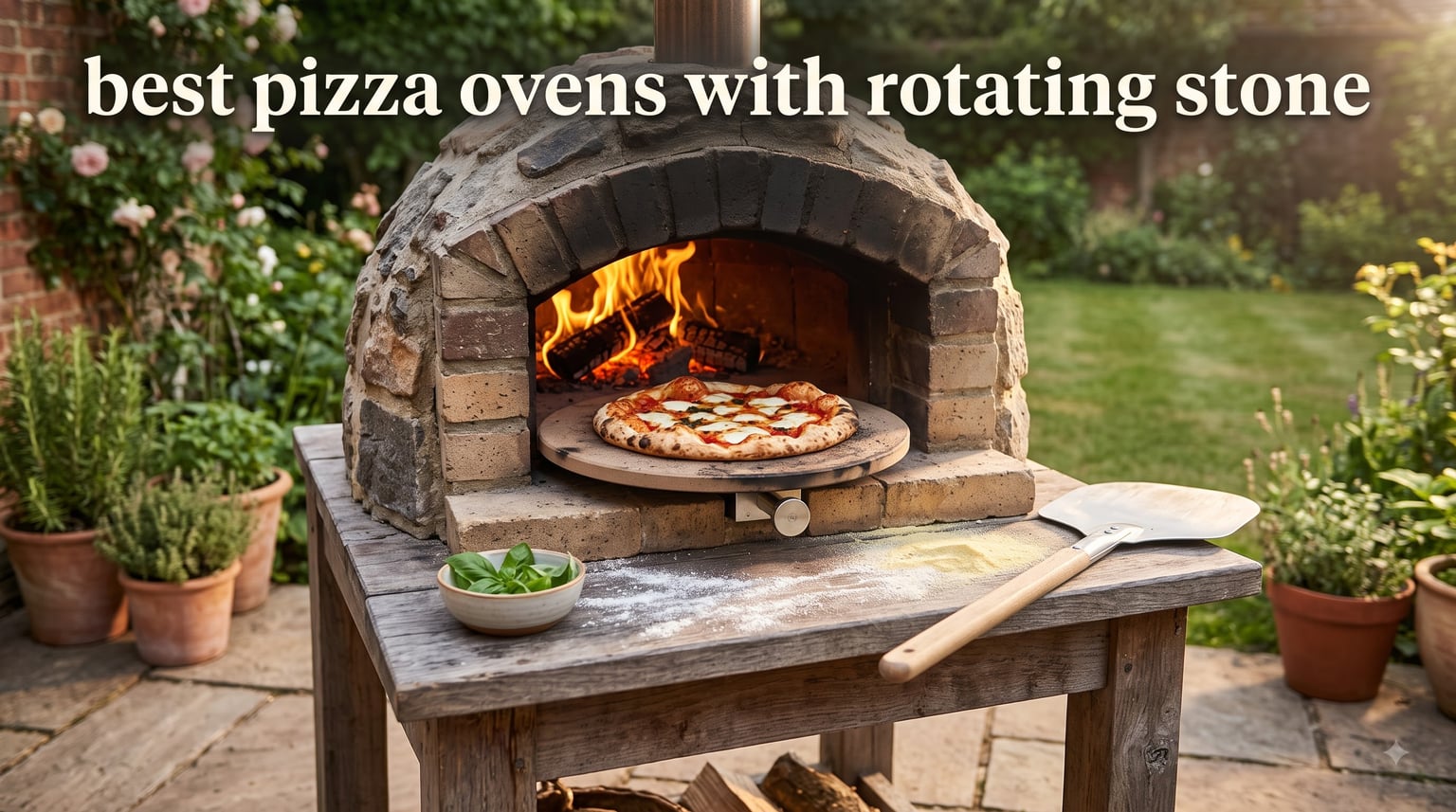 best pizza ovens with rotating stone