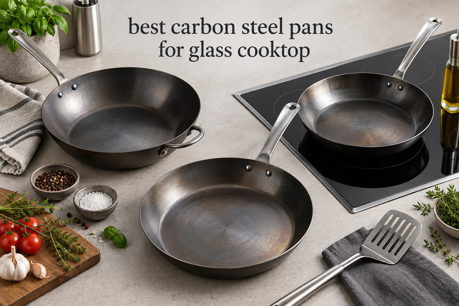 8 Best Carbon Steel Pans for Glass Cooktop (September 2026) Top Picks
