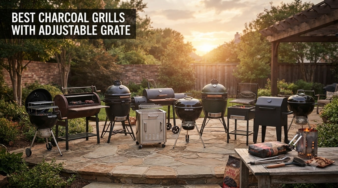 best charcoal grills with adjustable grate