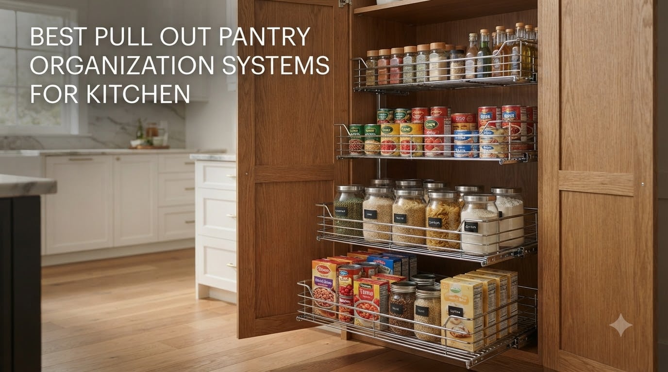 best pull out pantry organization systems for kitchen