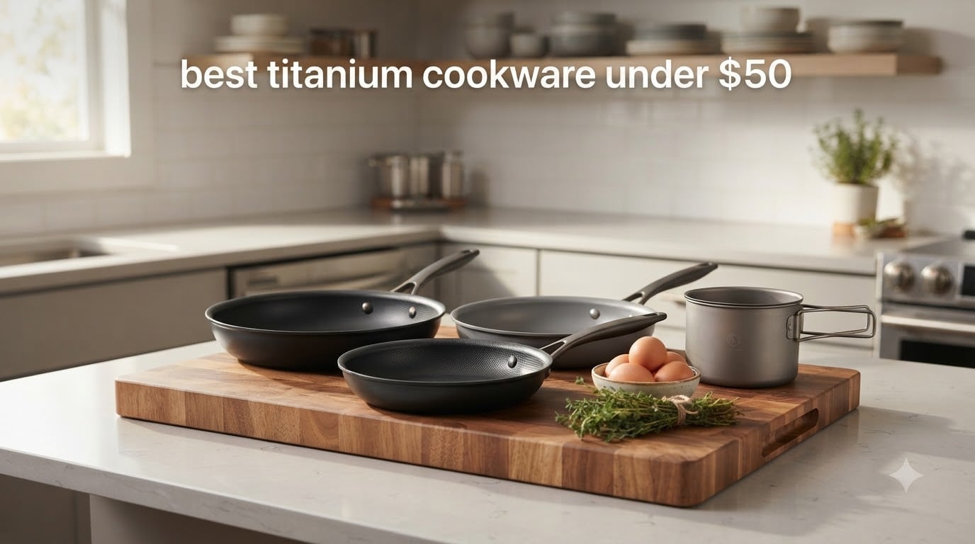 8 Best Titanium Cookware Under $50 (September 2026) Picks