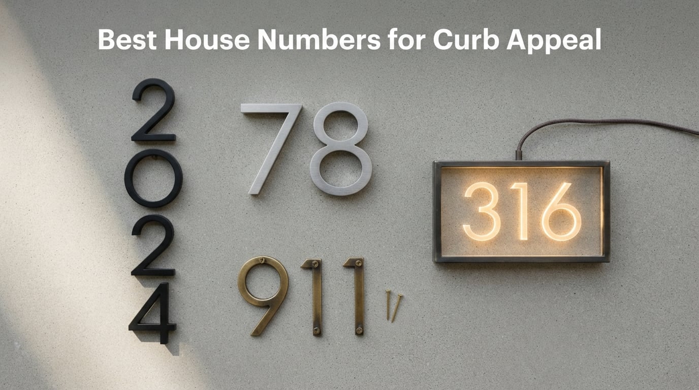 Best House Numbers for Curb Appeal