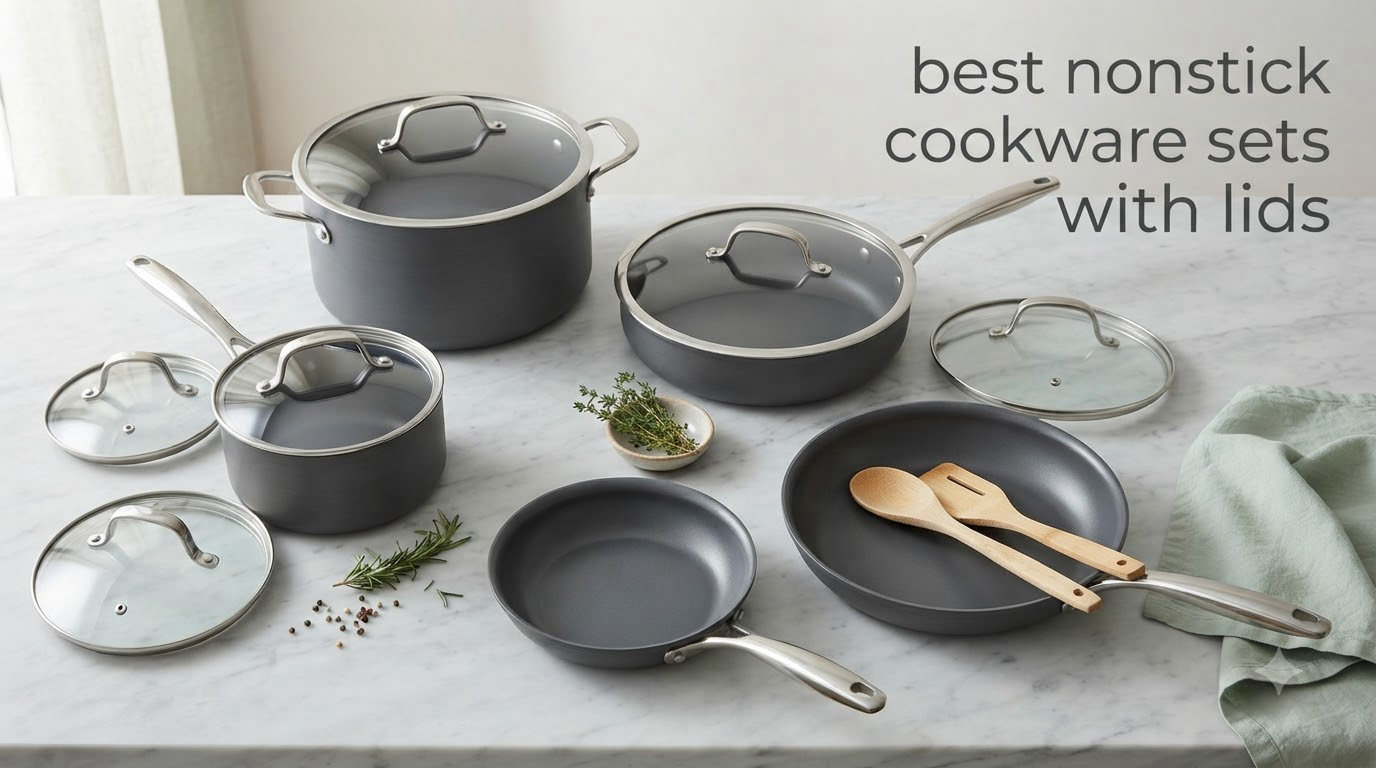 10 Best Nonstick Cookware Sets With Lids (2026) Top Picks