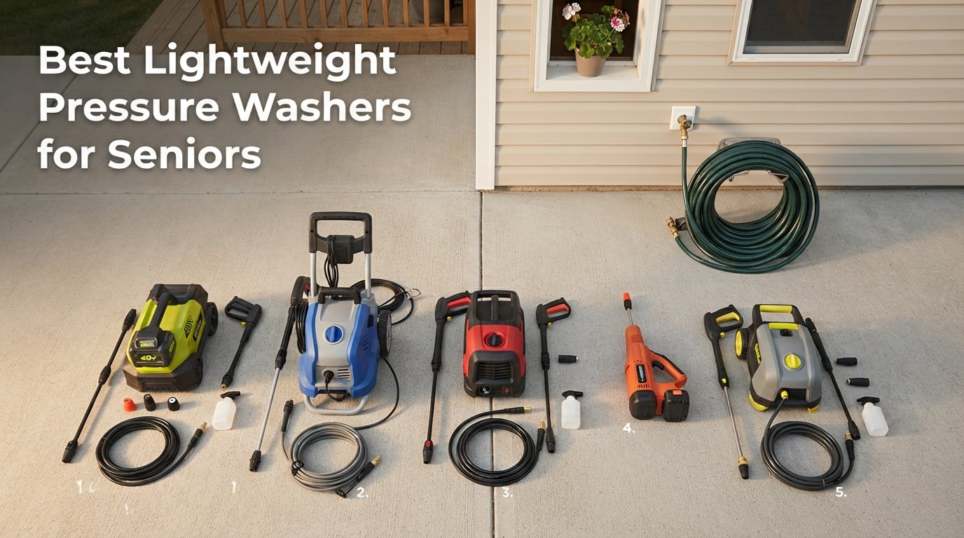 Best Lightweight Pressure Washers for Seniors