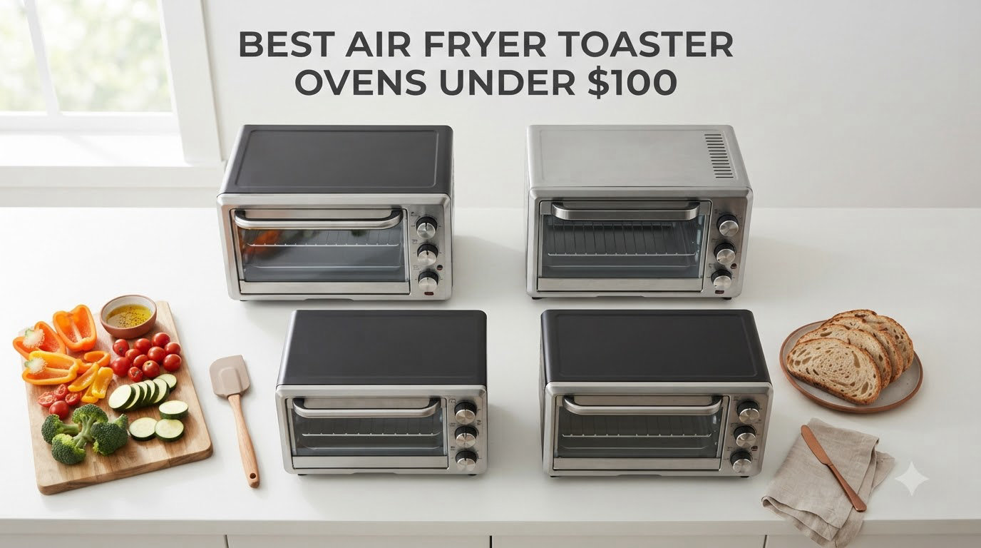 8 Best Air Fryer Toaster Ovens Under $100 (September 2026) Top Picks